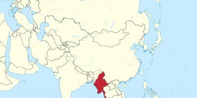 Мапата на светот Мјанмар Бурма