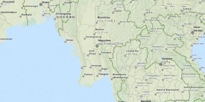 Gps мапата за Мјанмар