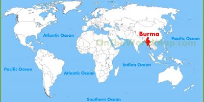 Бурма локација на мапата