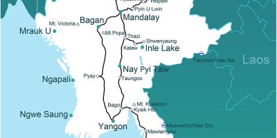 Една мапа Мјанмар
